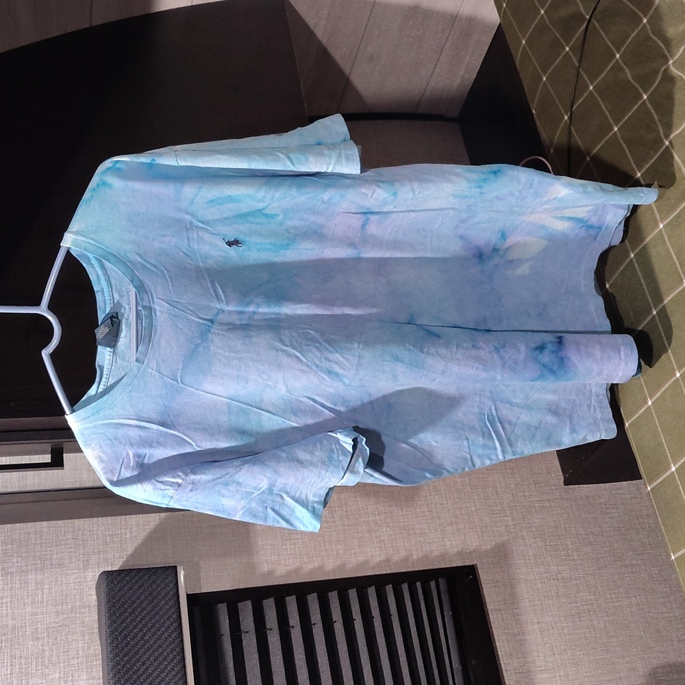 Ralph Lauren Light Blue Tie-Dye T-Shirt